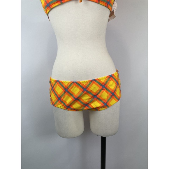 Vintage 60s NWT yellow plaid bikini set‎ - Picture 4 of 12